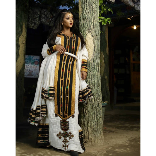 The Modern Beauty of Axum Fetil Handwoven Habesha Dress, Zuria, Habesha libs, Habesha kemis, ሀበሻ