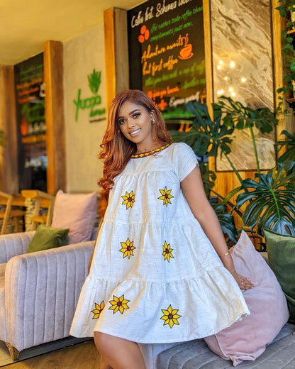 Beautiful Short Habesha Kemis Summer Habesha Dress