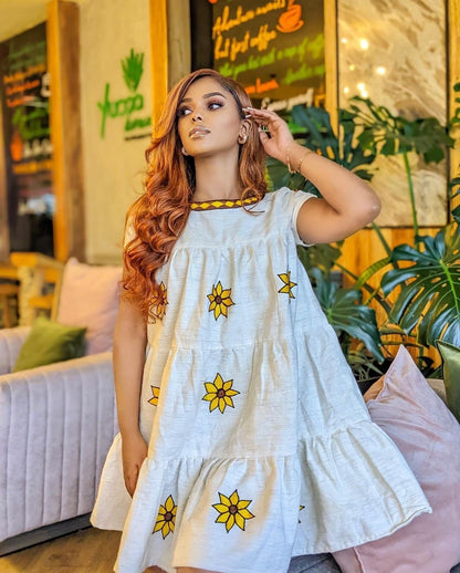 Beautiful Short Habesha Kemis Summer Habesha Dress