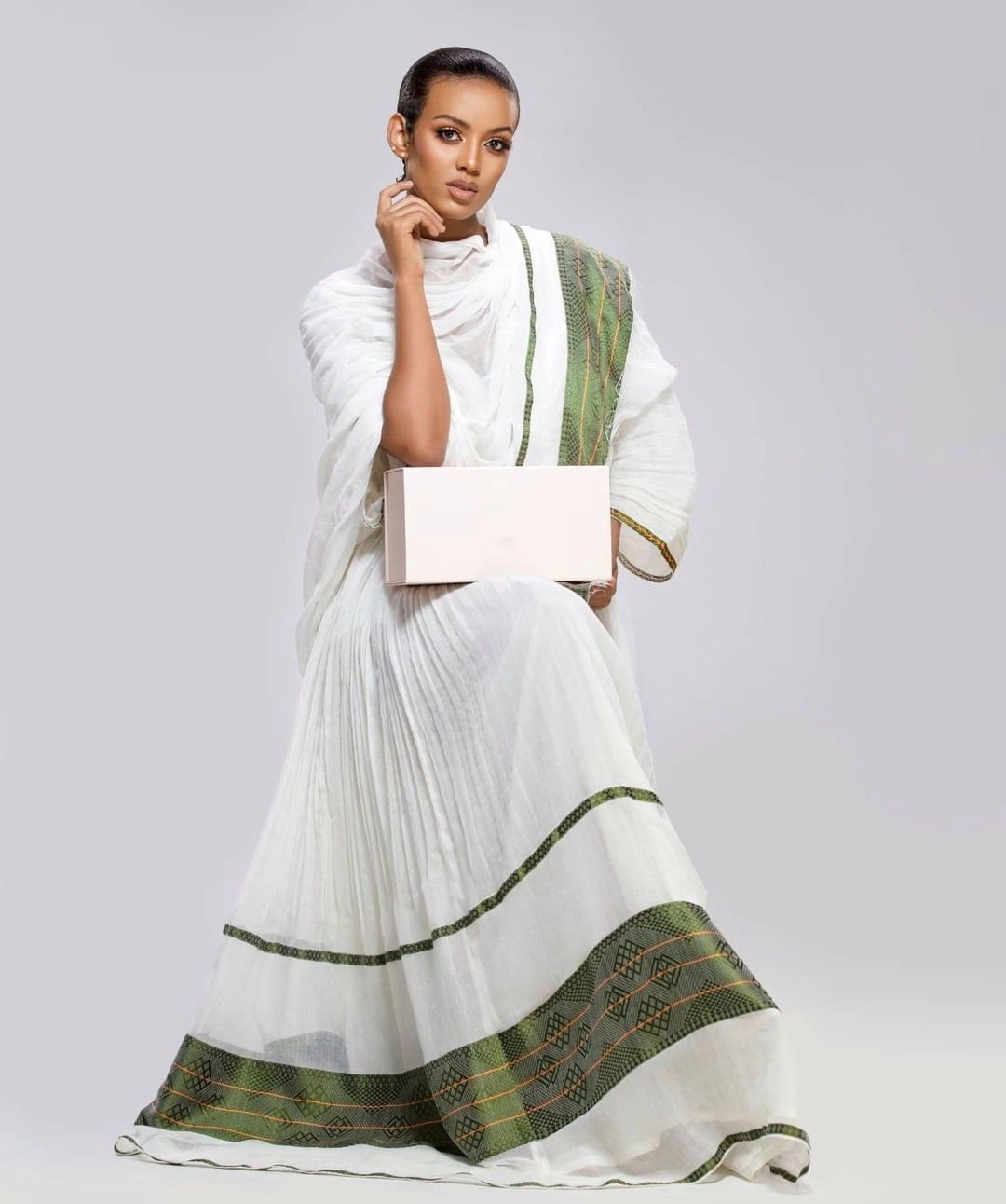 Pretty Habesha Kemis modern Ethiopian Habesha Dress Zuria Handwoven Traditional Ethiopian Dress ሀበሻ ቀሚስ ሀበሻ ልብስ