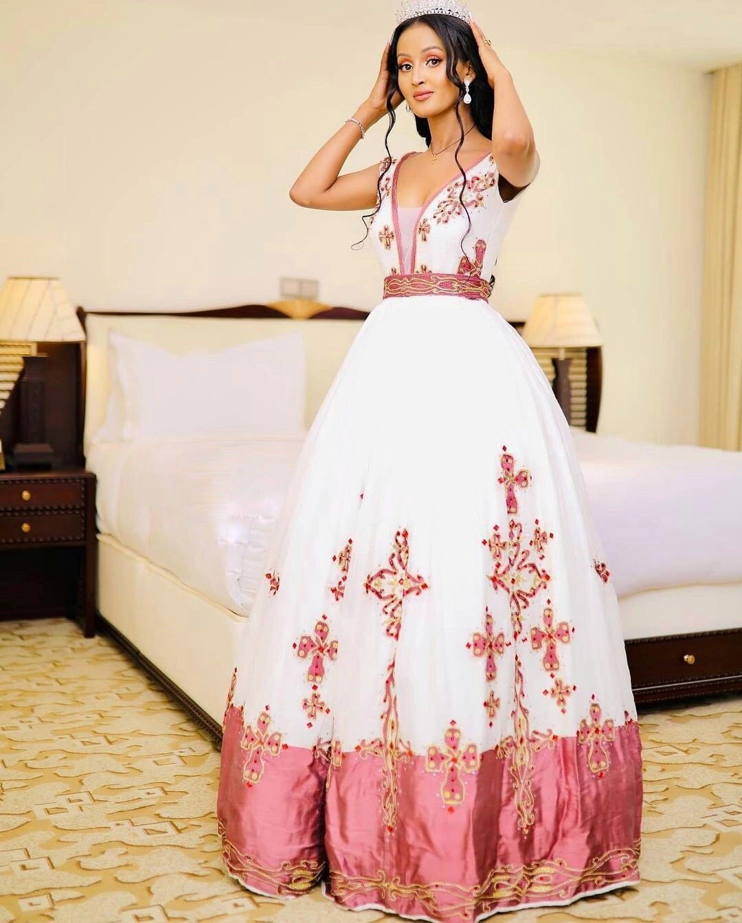 Wedding Habesha Kemis Exquisite Ethiopian Habesha Dress modern Zuria Handwoven Traditional Ethiopian Dress ሀበሻ ቀሚስ ሀበሻ ልብስ