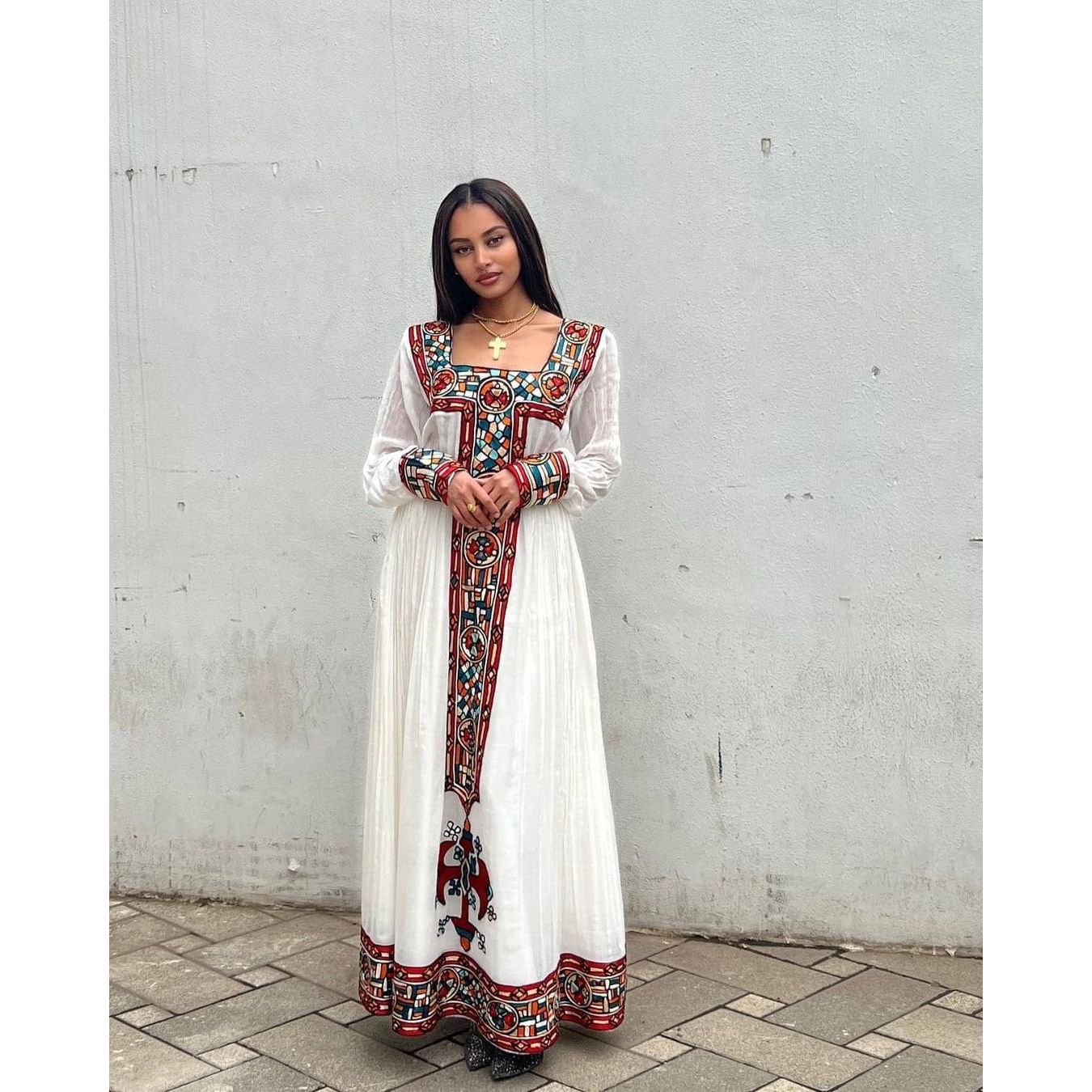 Modern Habesha Kemis handwoven Ethiopian Habesha Dress Zuria Traditional Ethiopian Dress ሀበሻ ቀሚስ ሀበሻ ልብስ