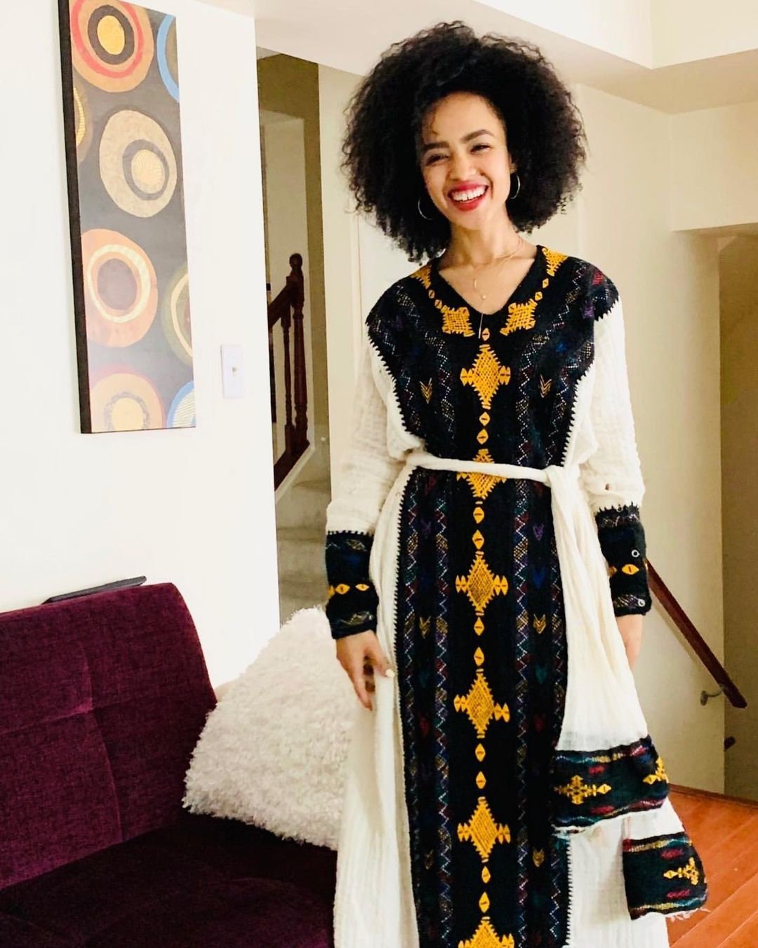 Regal Axum Fetil Handwoven Black and Gold design Habesha Dress, Zuria, Habesha libs, Habesha kemis, ሀበሻ