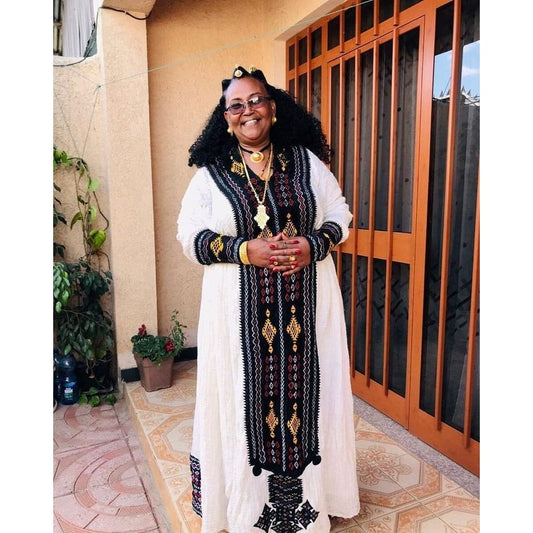 The Exquisite Axum Fetil Handwoven Habesha Dress, Zuria, Habesha libs, Habesha kemis, ሀበሻ