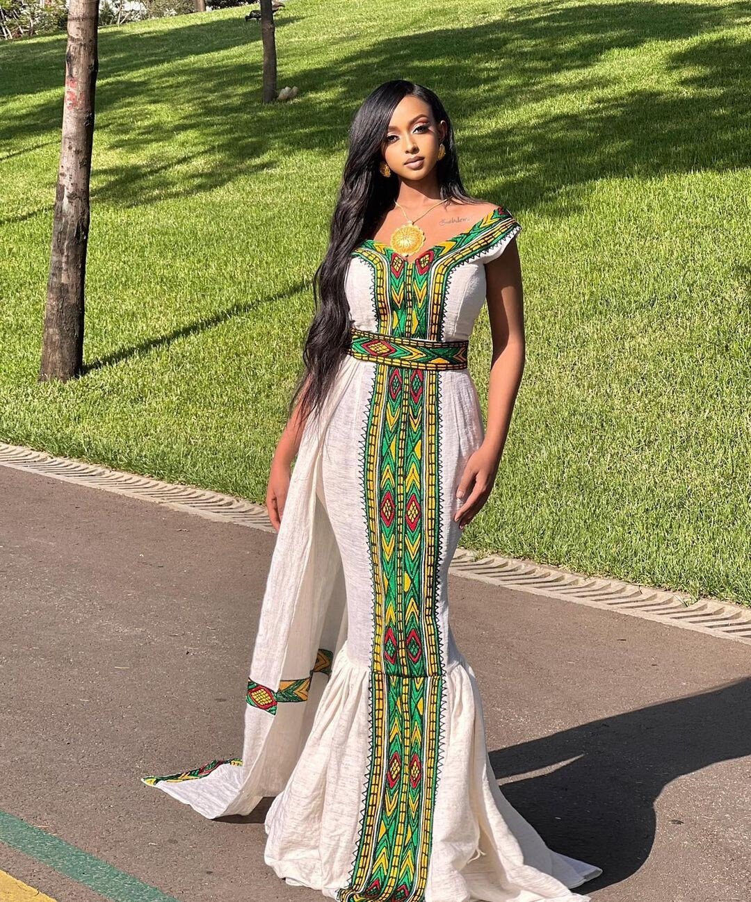 Modern Habesha Kemis Elegant Ethiopian Habesha Dress Zuria Modern Traditional Ethiopian Dress ሀበሻ ቀሚስ ሀበሻ ልብስ