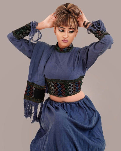 Handwoven Habesha Dress Modern Habesha Kemis Ethiopian Traditional Dress Eritrean Dress ሀበሻ ቀሚስ ሀበሻ ልብስ