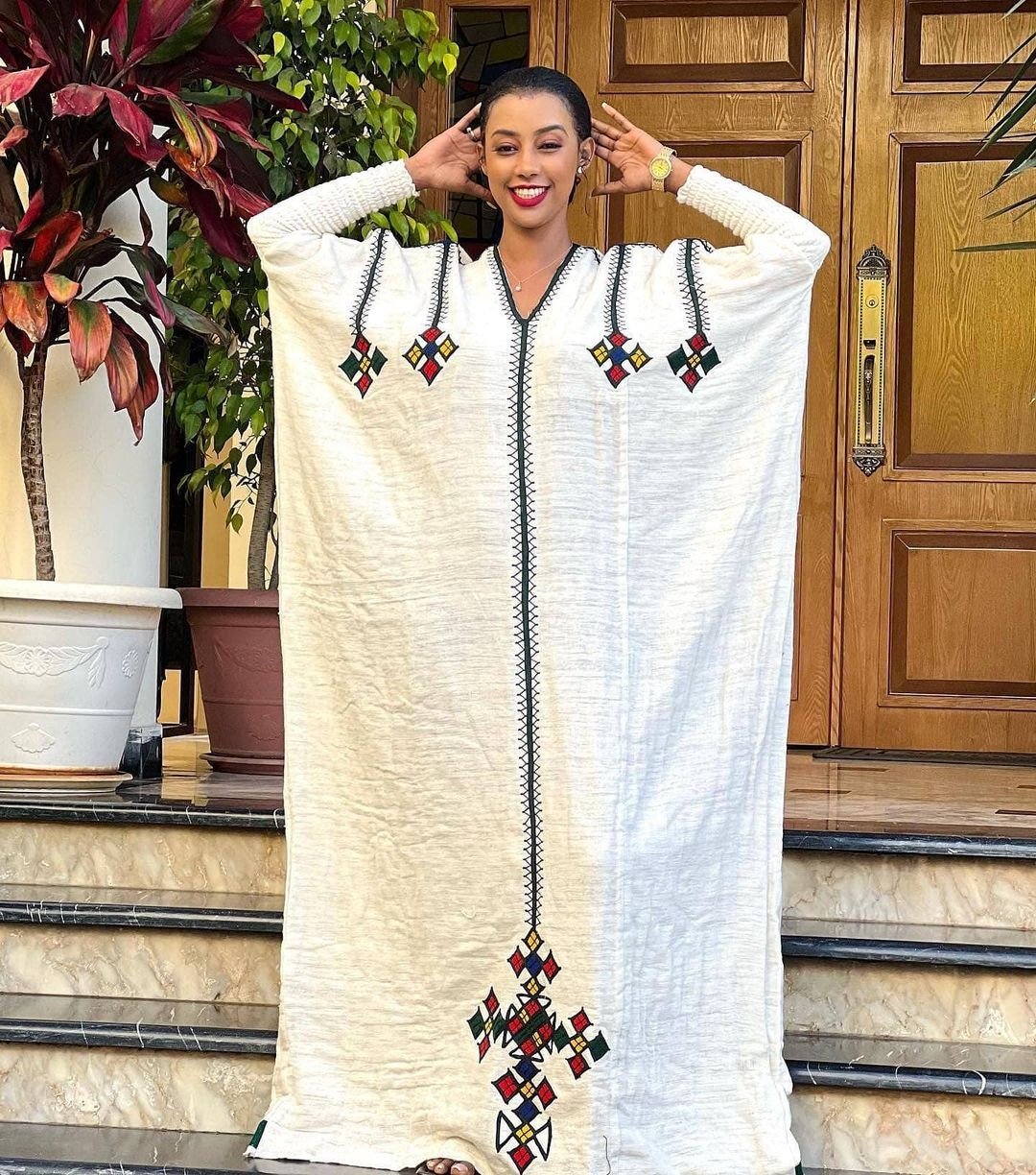 Handwoven Habesha Kemis Unique Habesha Dress Ethiopian traditional dress Eritrean Dress ሀበሻ ቀሚስ ሀበሻ ልብስ