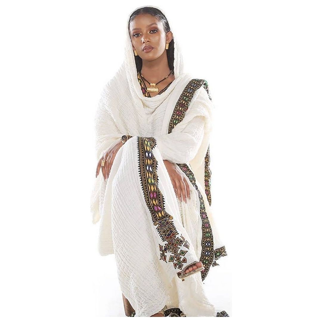 Modern Habesha Kemis Handwoven Habesha Dress Ethiopian traditional dress Eritrean Dress ሀበሻ ቀሚስ ሀበሻ ልብስ