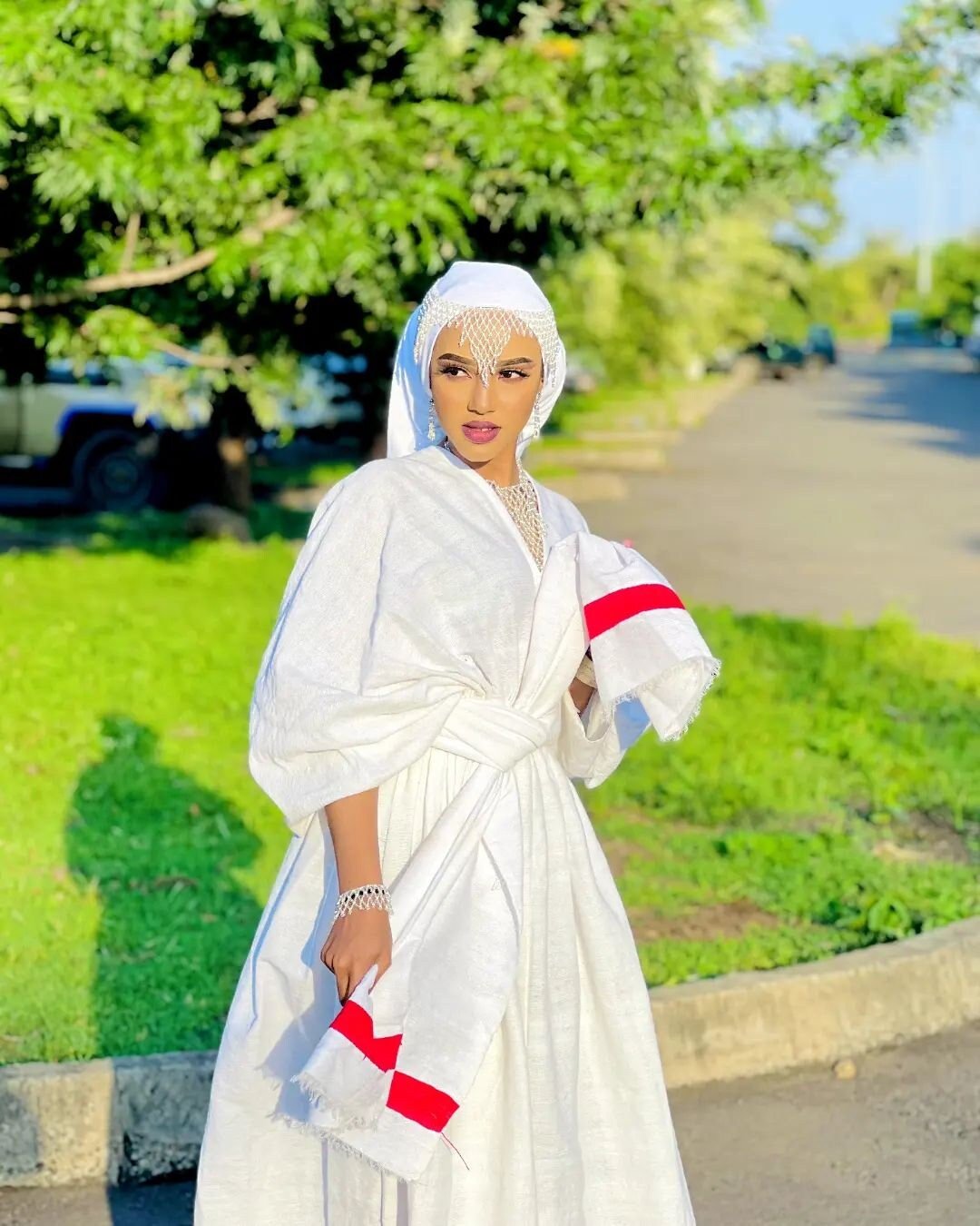 Oromo Dress Wollega Dress With Accessories Habesha Dress ሀበሻ ቀሚስ ሀበሻ ልብስ