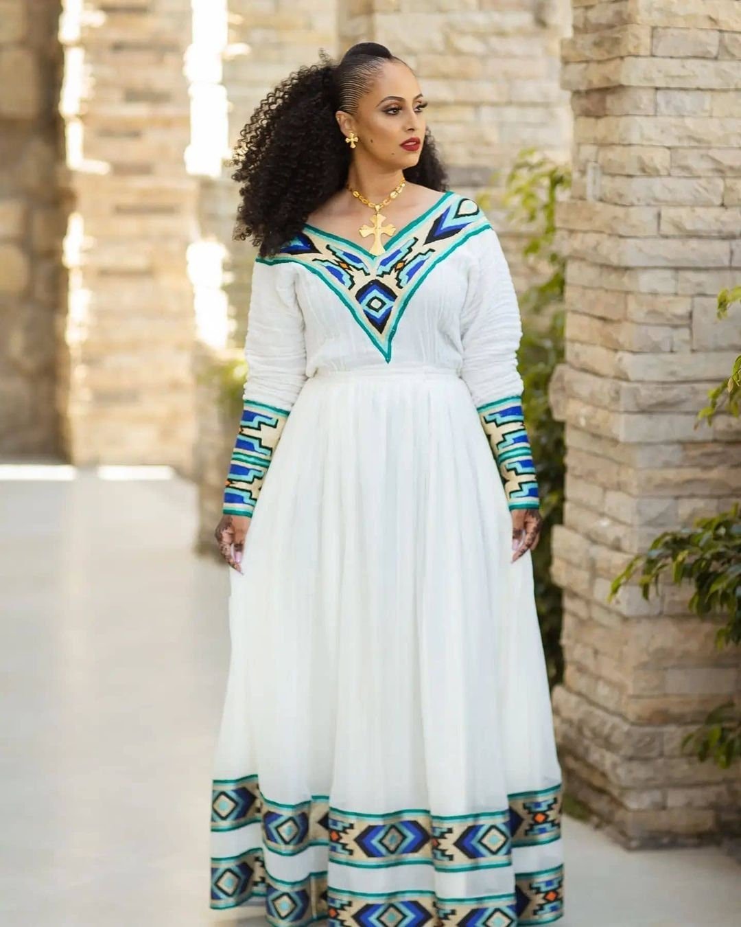 Exquisite Habesha Kemis Modern Ethiopian Habesha Dress Zuria Beautiful Traditional Ethiopian Dress tilf ሀበሻ ቀሚስ ሀበሻ ልብስ