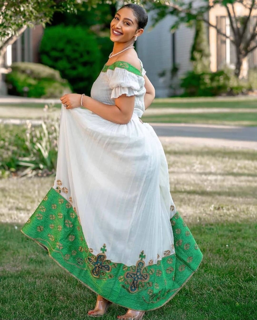 Ethiopian modern traditional dress best sale