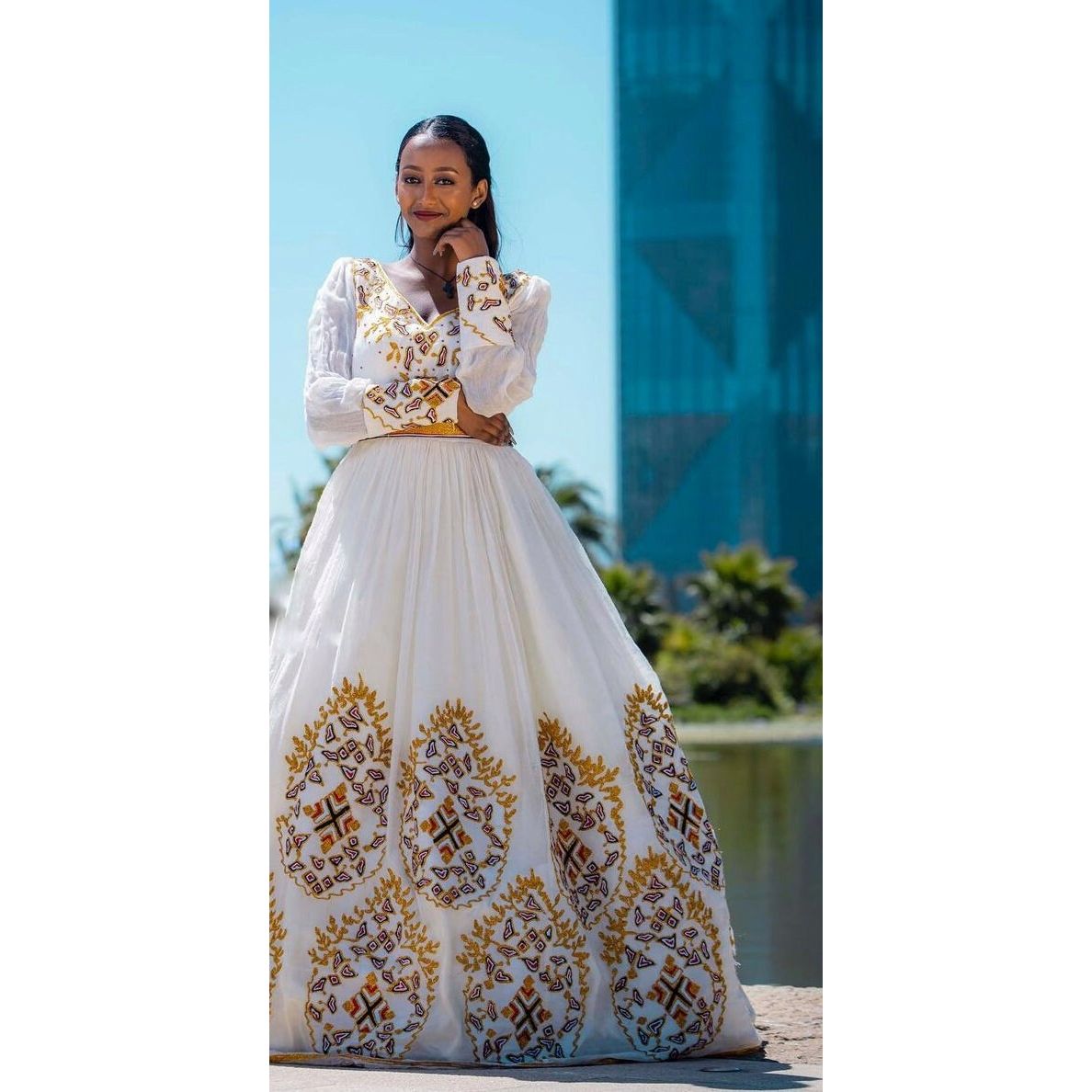Handwoven Habesha Dress Wedding Habesha Kemis Habesha Libs Eritrean Dress ሀበሻ ቀሚስ ሀበሻ ልብስ