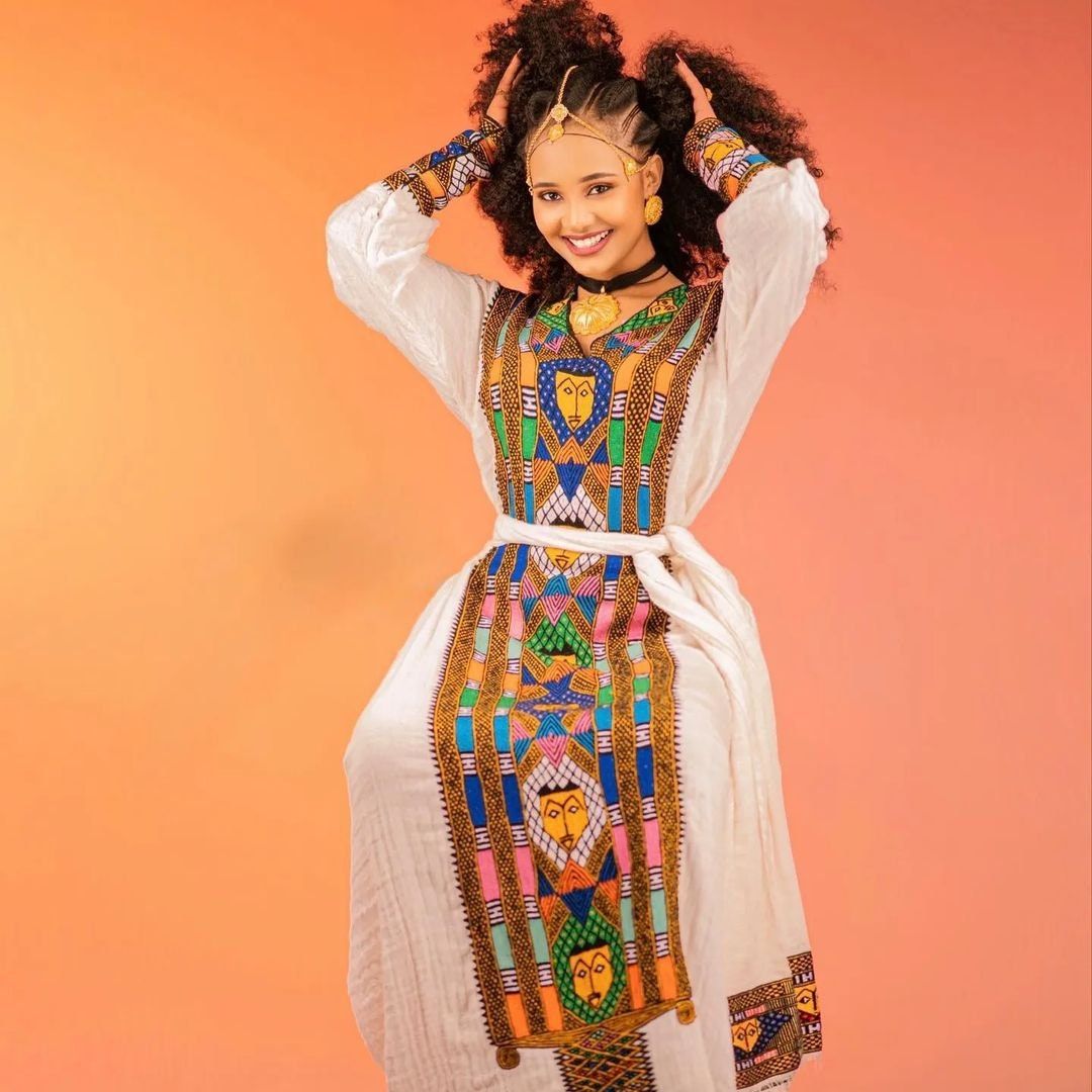 Gorgeous Habesha Dress Handwoven Habesha Kemis Modern Habesha Libs Eritrean Dress ሀበሻ ቀሚስ ሀበሻ ልብስ