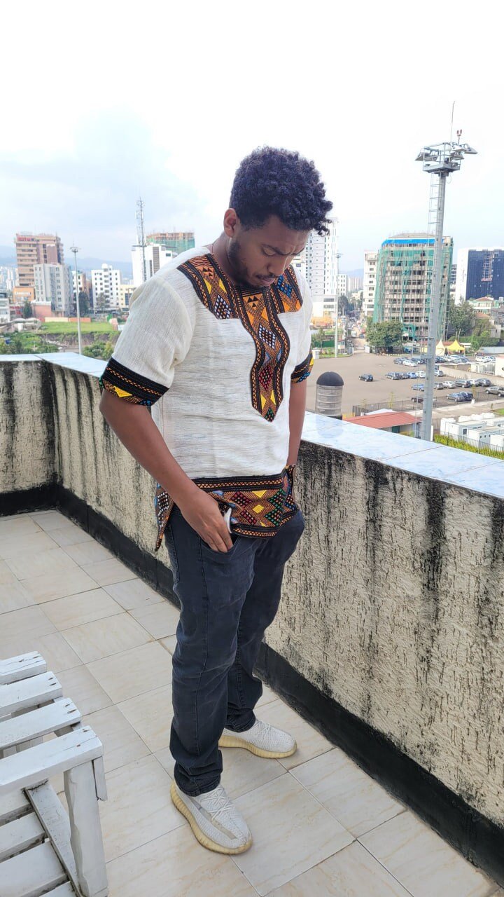 Ethiopian Handwoven Shirt Habesha Shirt For Men Ethiopian Cloth Exquisite Habesha shirt ሀበሻ