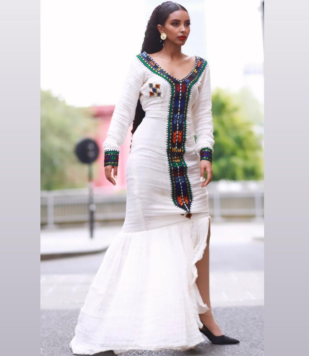 Handwoven Habesha Dress Modern Habesha Kemis Ethiopian Traditional Dre TheEthiopianStore