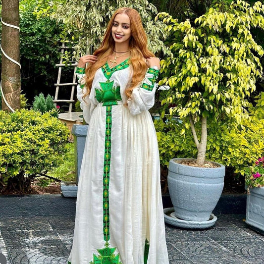 Beautiful Habesha Kemis Modern Habesha Dress For Ethiopian New Year Eritrean Dress ሀበሻ ቀሚስ ሀበሻ ልብስ