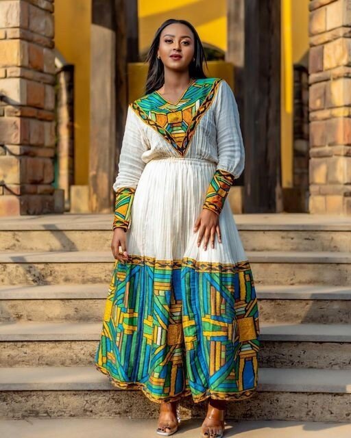 Timeless Pattern Habesha Dress Design 2023 Habesha Kemis