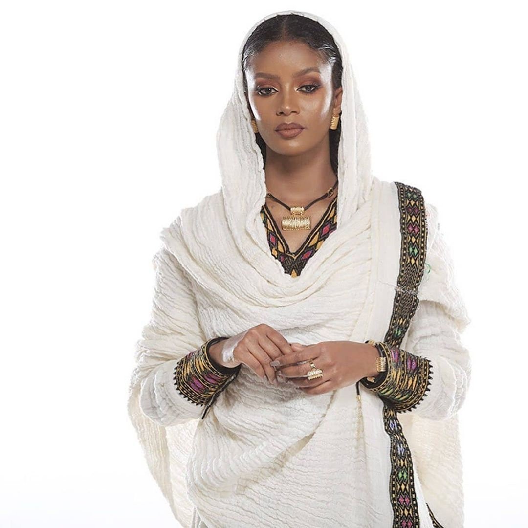 Modern Habesha Kemis Handwoven Habesha Dress Ethiopian traditional dress Eritrean Dress ሀበሻ ቀሚስ ሀበሻ ልብስ