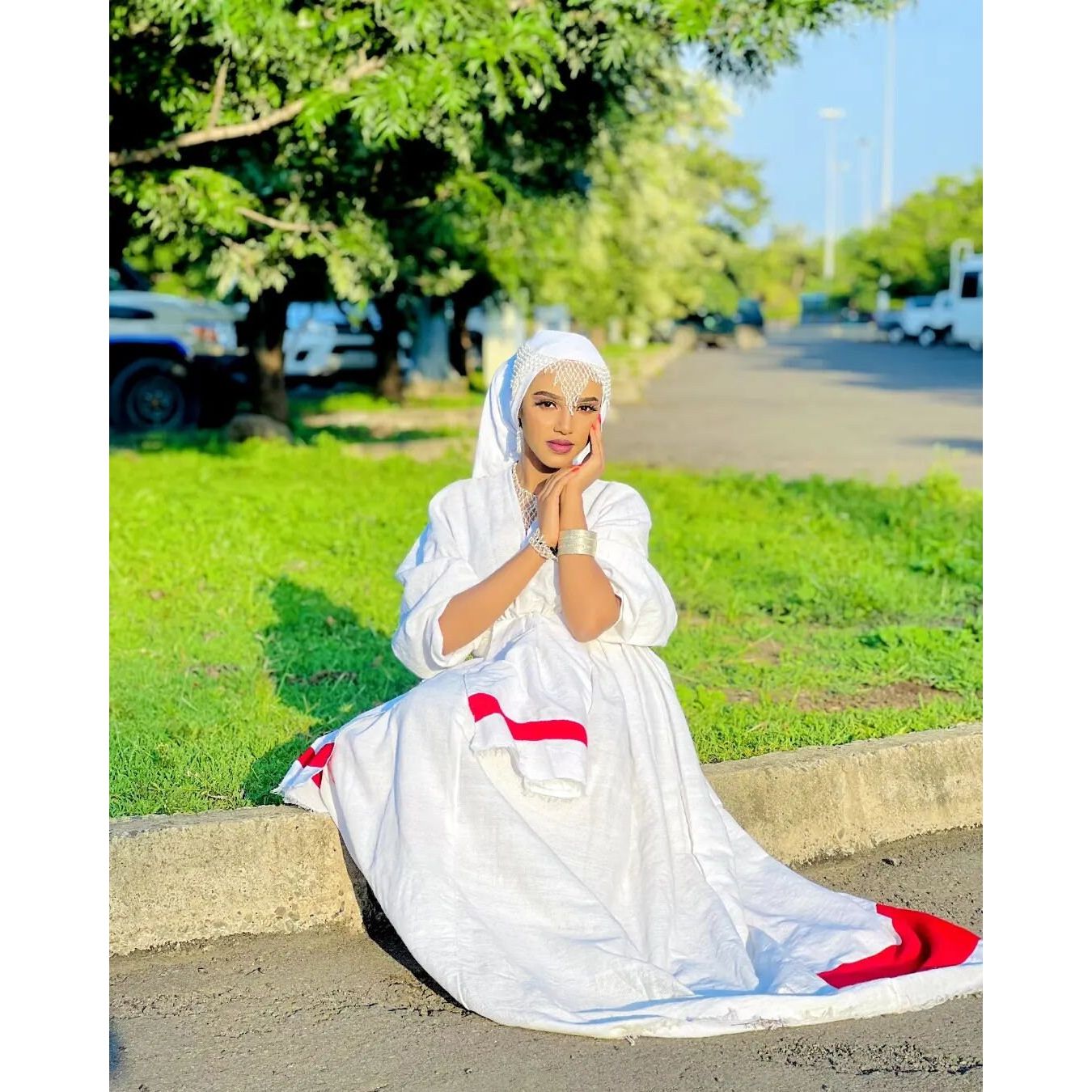 Oromo Dress Wollega Dress With Accessories Habesha Dress ሀበሻ ቀሚስ ሀበሻ ልብስ