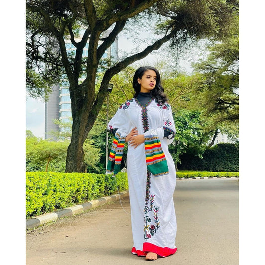 Gorgeous Handwoven Habesha Kemis Modern Habesha Dress Simple Habesha Libs Eritrean Dress ሀበሻ ቀሚስ ሀበሻ ልብስ