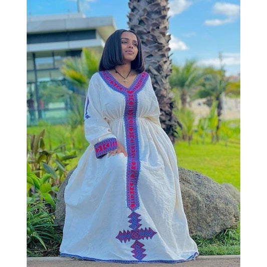 Modern Habesha Kemis Handwoven Habesha Libs Simple Habesha Dress Eritrean Dress ሀበሻ ቀሚስ ሀበሻ ልብስ