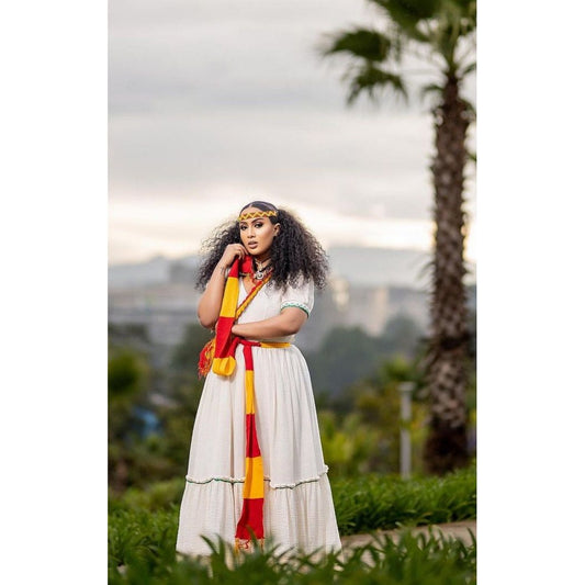 Simple Traditional Ethiopian Dress Habesha Dress Handwoven Habesha Kemis Modern Habesha Libs Eritrean Dress ሀበሻ ቀሚስ ሀበሻ ልብስ