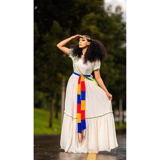 Simple Traditional Ethiopian Dress Habesha Dress Handwoven Habesha Kemis Modern Habesha Libs Eritrean Dress ሀበሻ ቀሚስ ሀበሻ ልብስ