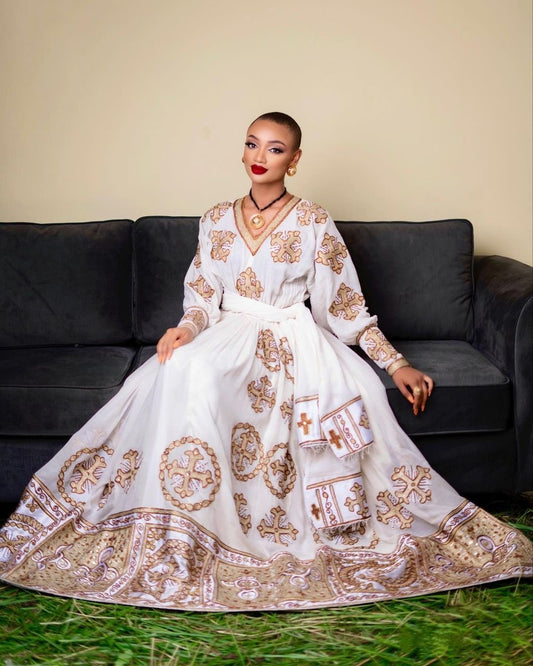 Wedding Habesha Libs Handwoven Habesha Kemis Simple Habesha Dress For Wedding Ethiopian Traditional Dress ሀበሻ ቀሚስ ሀበሻ ልብስ