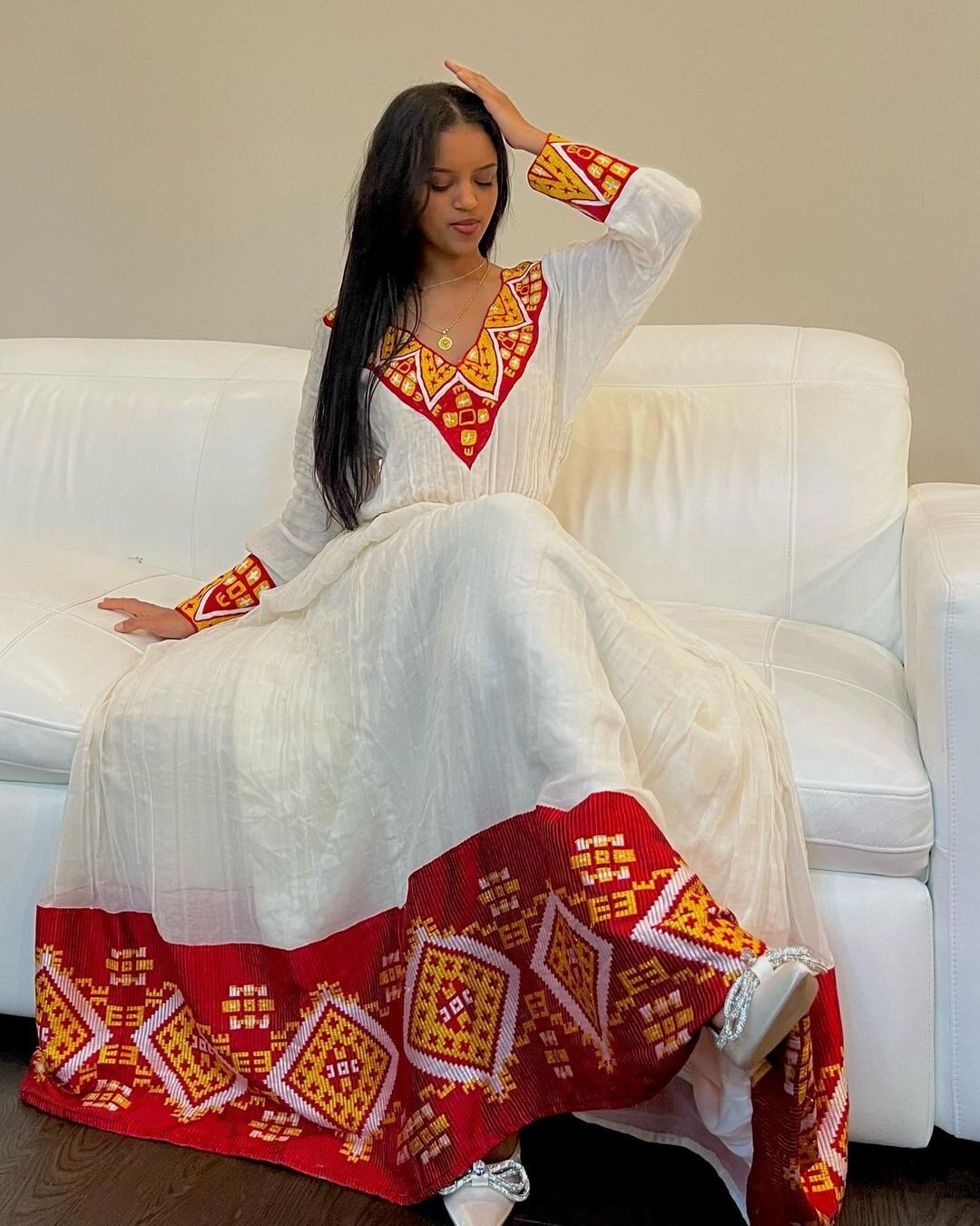 Classy Habesha Dress Handwoven Habesha Kemis Beautiful Habesha Libs Eritrean Dress ሀበሻ ቀሚስ ሀበሻ ልብስ