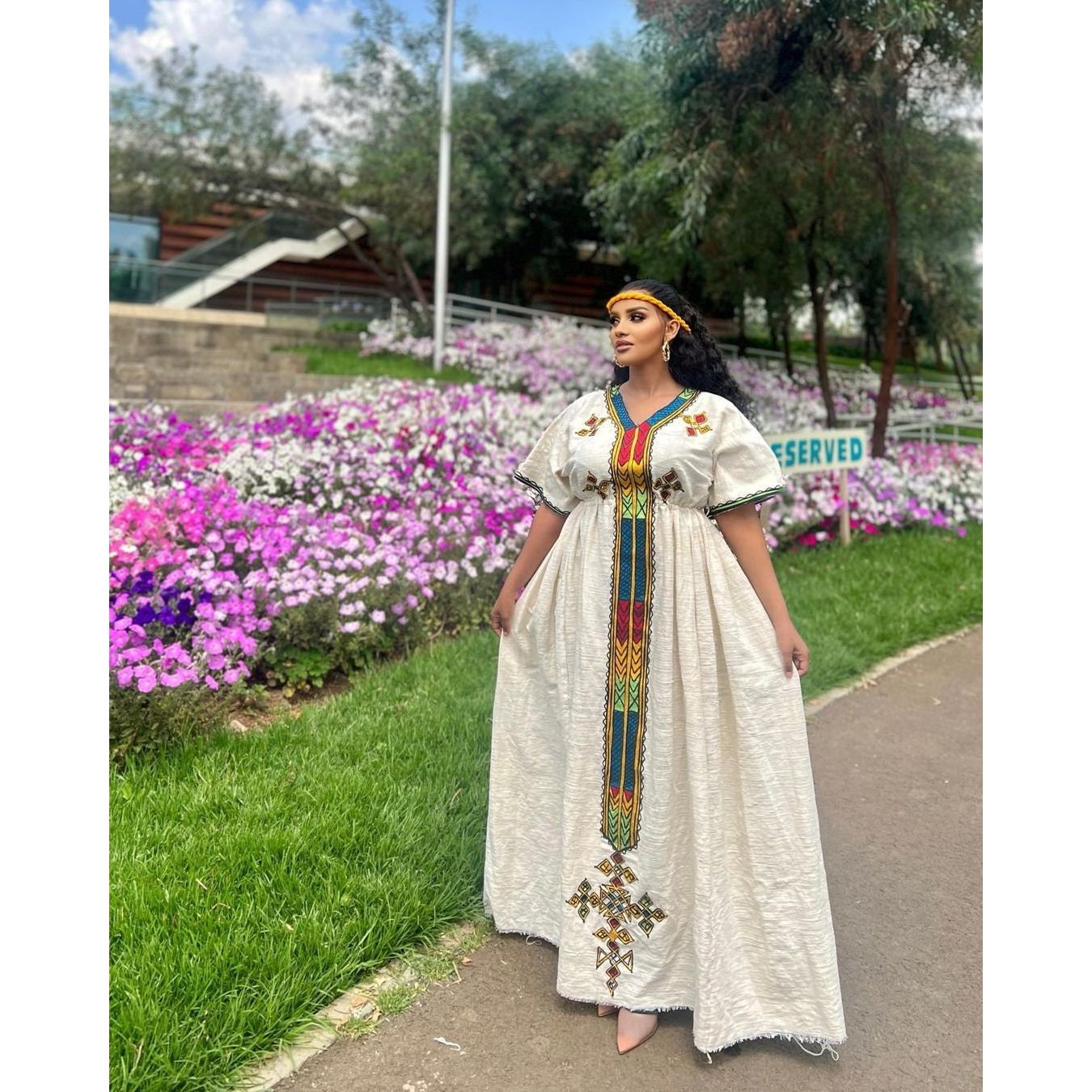 Gorgeous Habesha Dress Handwoven Habesha Kemis Modern Traditional Dress Eritrean Dress ሀበሻ ቀሚስ ሀበሻ ልብስ