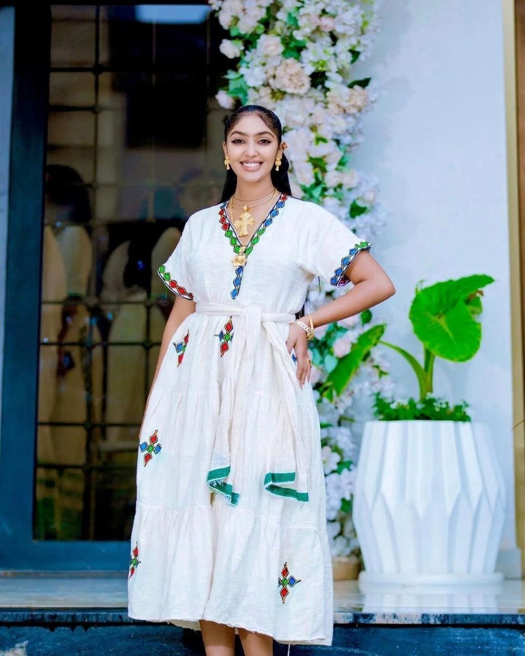 Beautiful Habesha Dress Modern Habesha Kemis Handwoven Habesha Libs Er ...