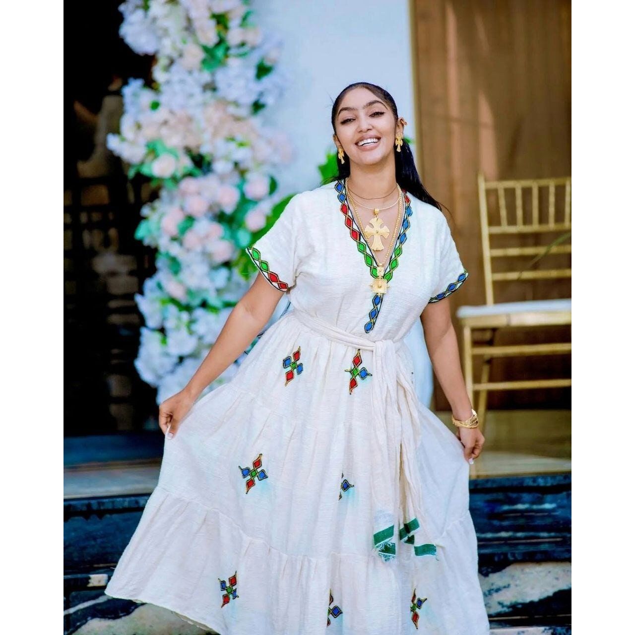 Beautiful Habesha Dress Modern Habesha Kemis Handwoven Habesha Libs Eritrean Dress ሀበሻ ቀሚስ ሀበሻ ልብስ
