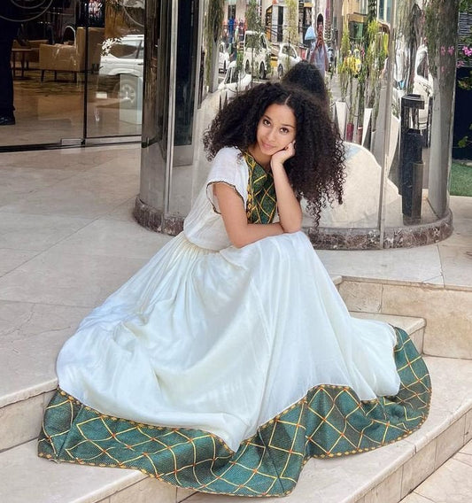 Modern Habesha Dress Ethiopian Traditional Dress Handwoven Habesha Libs Modern Habesha Kemis Eritrean Dress ሀበሻ ቀሚስ ሀበሻ ልብስ