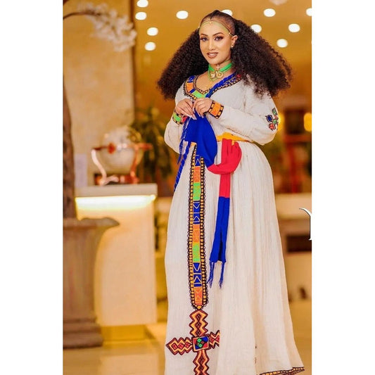 Beautiful Ashenda Dress Traditional Ethiopian Dress Habesha Dress Handwoven Habesha Kemis Eritrean Dress Ashenda Dress ሀበሻ ቀሚስ ሀበሻ ልብስ