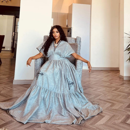 Gorgeous Saba Dress Habesha Dress Ethiopian Traditional Dress Handwoven Habesha Libs Modern Habesha Kemis Eritrean Dress ሀበሻ ቀሚስ ሀበሻ ልብስ