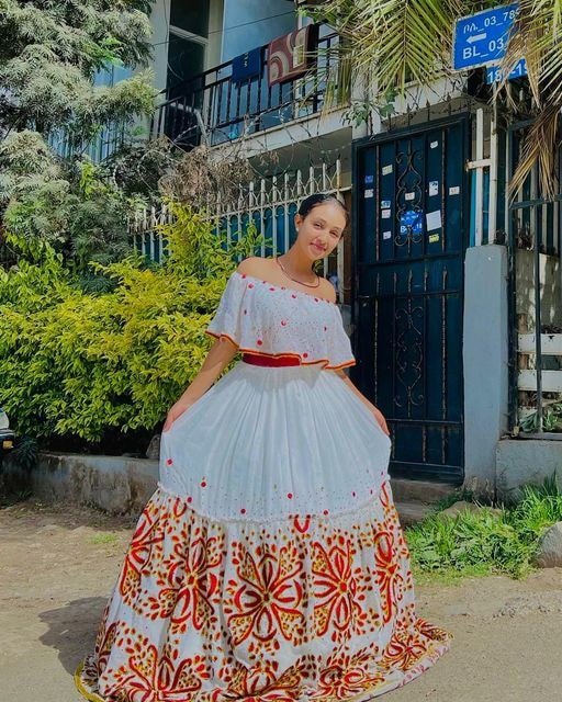 Gorgeous Habesha Kemis Handwoven Habesha Libs Simple Habesha Dress Eritrean Dress ሀበሻ ቀሚስ ሀበሻ ልብስ