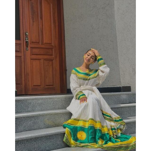 Beautiful Habesha Kemis For New Year Handwoven Habesha Libs Simple Habesha Dress Eritrean Dress ሀበሻ ቀሚስ ሀበሻ ልብስ