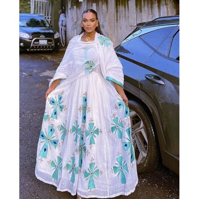 Simple Habesha Kemis For New Year Handwoven Habesha Libs Modern Habesha Dress Eritrean Dress ሀበሻ ቀሚስ ሀበሻ ልብስ