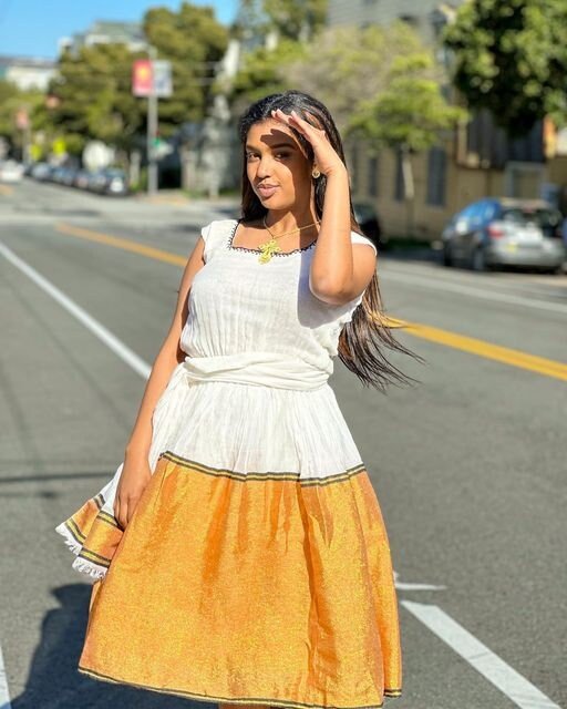 Simple Habesha Kemis For New Year Handwoven Habesha Libs Modern Habesha Dress Eritrean Dress ሀበሻ ቀሚስ ሀበሻ ልብስ