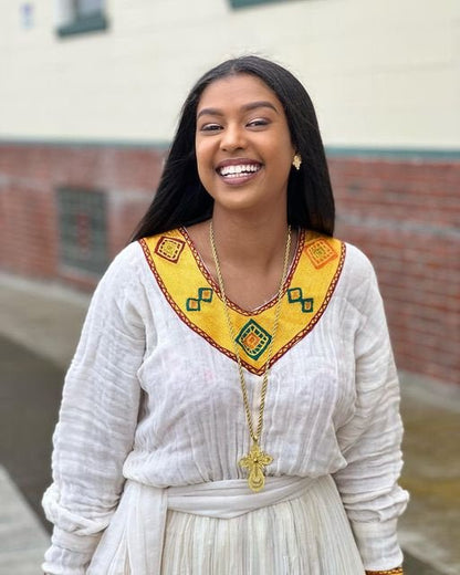 Simple Habesha Kemis For New Year Handwoven Habesha Libs Modern Habesha Dress Eritrean Dress ሀበሻ ቀሚስ ሀበሻ ልብስ