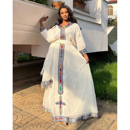 Ethiopian Dress Modern Dress Beautiful Habesha Dress Womens Dress Modern Habesha Kemis Eritrean Dress ሀበሻ ቀሚስ ሀበሻ ልብስ