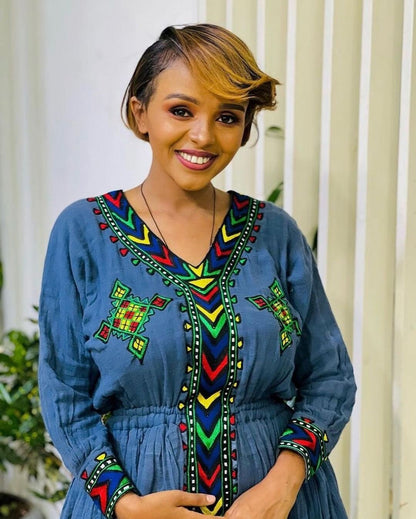 Beautiful Raya Dress Habesha Dress Handwoven Habesha Kemis Modern Traditional Dress Eritrean Dress ሀበሻ ቀሚስ ሀበሻ ልብስ