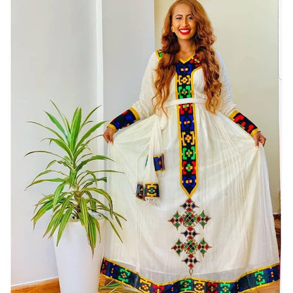 Modern Habesha Libs Handwoven Habesha Kemis Simple Habesha Dress Ethiopian Traditional Dress ሀበሻ ቀሚስ ሀበሻ ልብስ