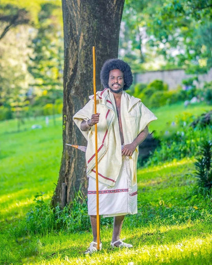 Karayu Oromo Outfit for Men Karayu Oromo Outfit for Men Ethiopian Cloth Habesha shirt ሀበሻ Uffata Aadaa Oromoo