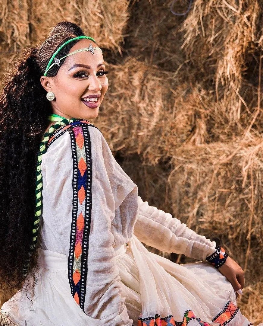 Simple Habesha Dress Ethiopian Traditional Dress Handwoven Habesha Libs Modern Habesha Kemis Eritrean Dress ሀበሻ ቀሚስ ሀበሻ ልብስ