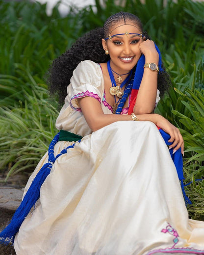 Beautiful Ashenda Dress Ethiopian Traditional Dress Handwoven Habesha Libs Modern Habesha Kemis Eritrean Dress ሀበሻ ቀሚስ ሀበሻ ልብስ