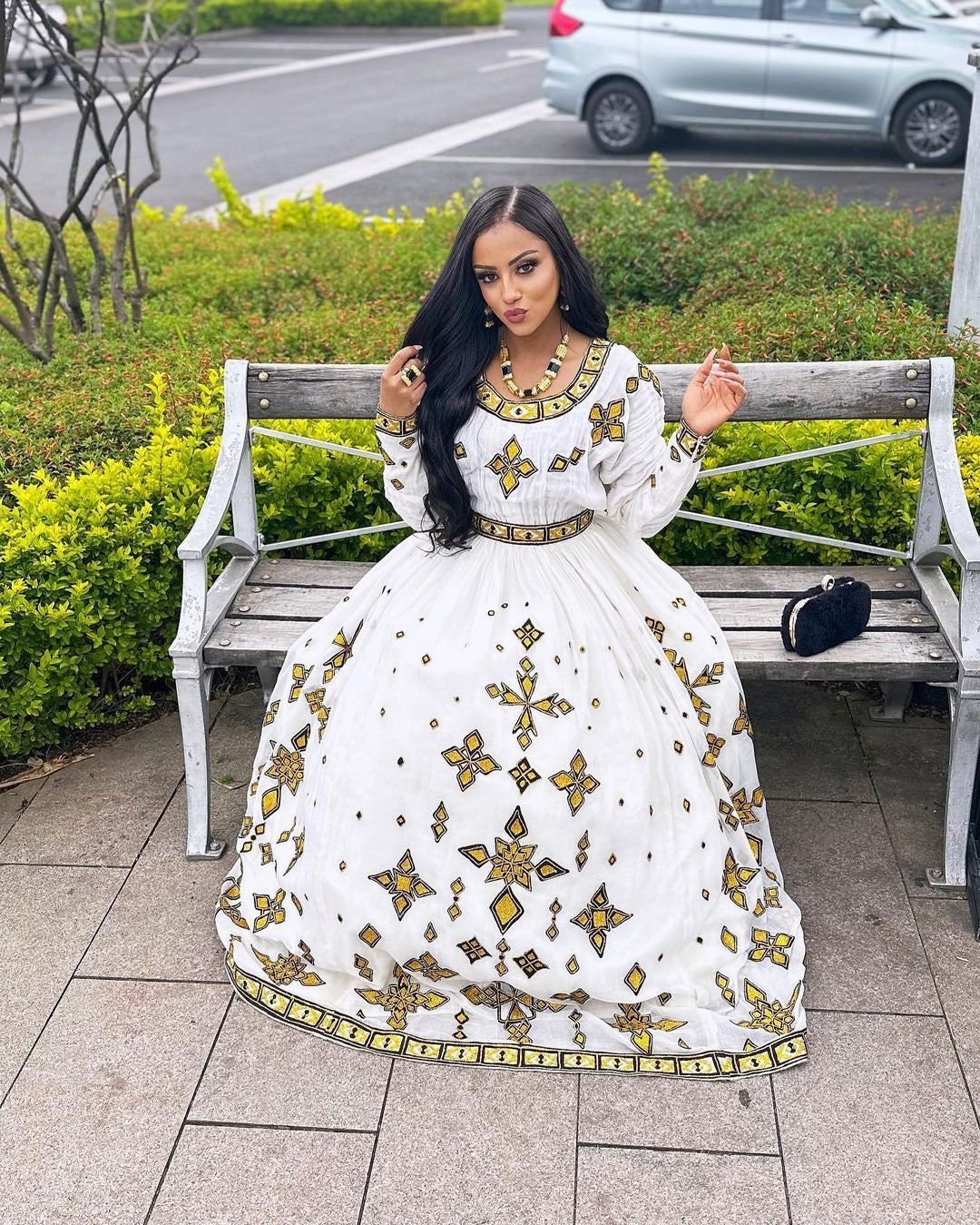 Gorgeous Habesha Dress Modern Ethiopian Dress Women's Dress Habesha Kemis Eritrean Dress Women's Style ሀበሻ ቀሚስ ሀበሻ ልብስ