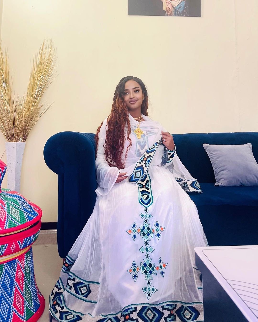 Modern Ethiopian Dress Beautiful Habesha Dress Women's Dress Habesha Kemis Eritrean Dress Women's Style ሀበሻ ቀሚስ ሀበሻ ልብስ