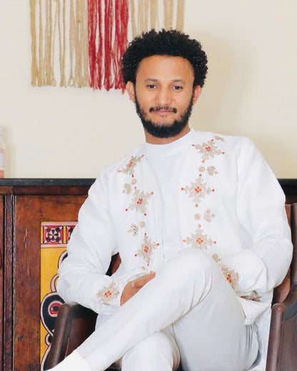 Modern Habesha Shirt for Men Ethiopian Men's Shirt