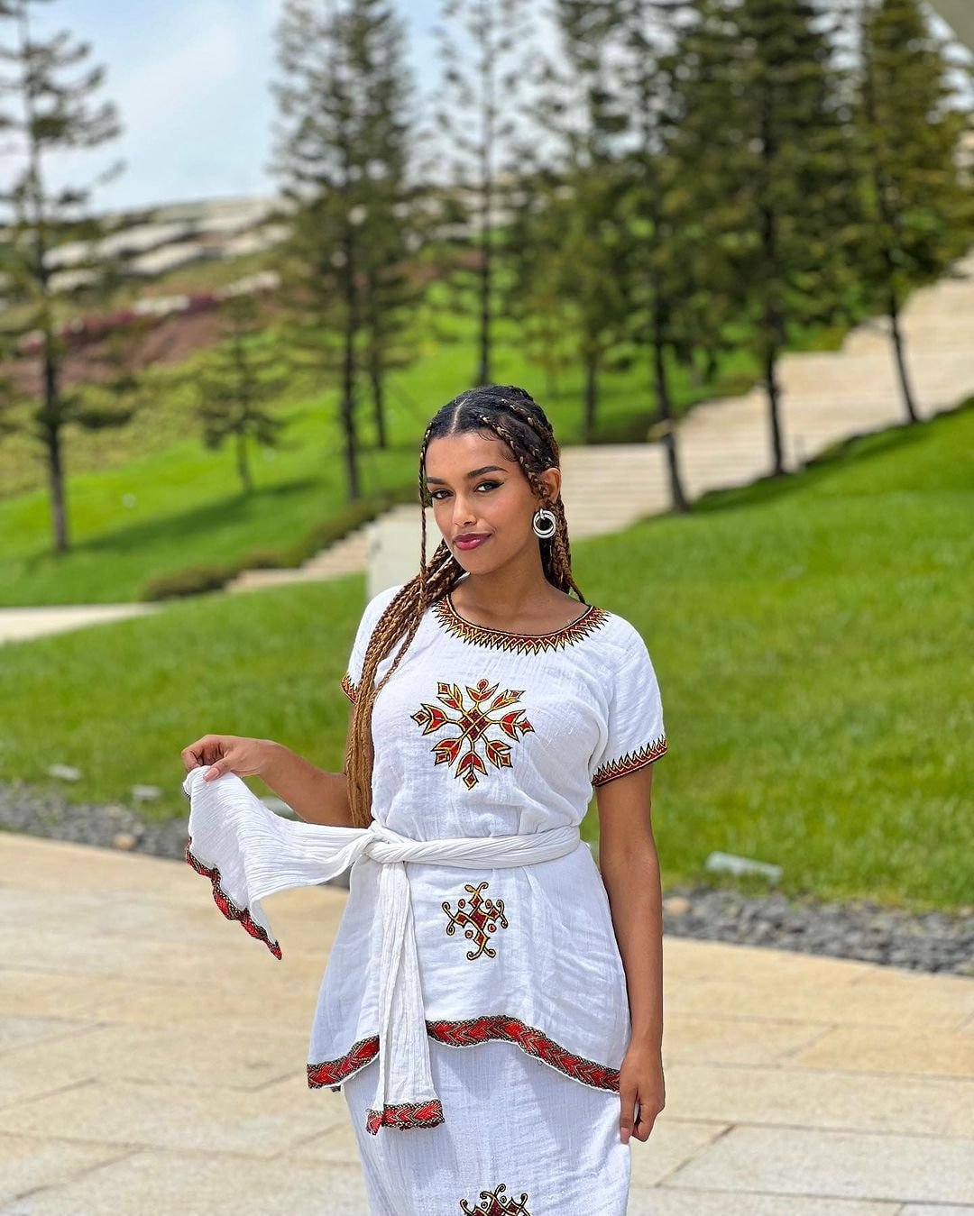 Modern Ethiopian dress hand woven habesha kemis summer habesha dress